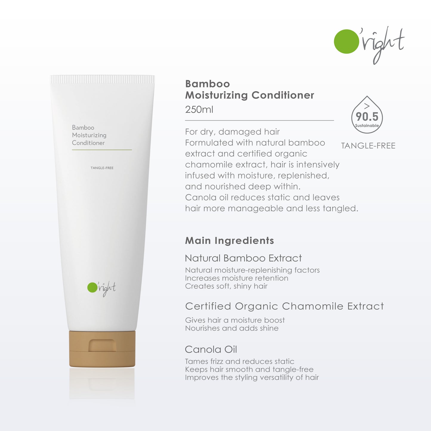 O'right Bamboo Moisturizing Conditioner 250ml