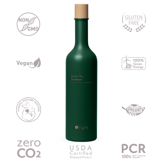 O'right Green Tea Shampoo 400ml (Forest Green)