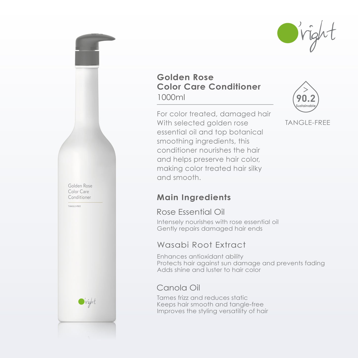 O'right Golden Rose Color Care Conditioner 1000ml