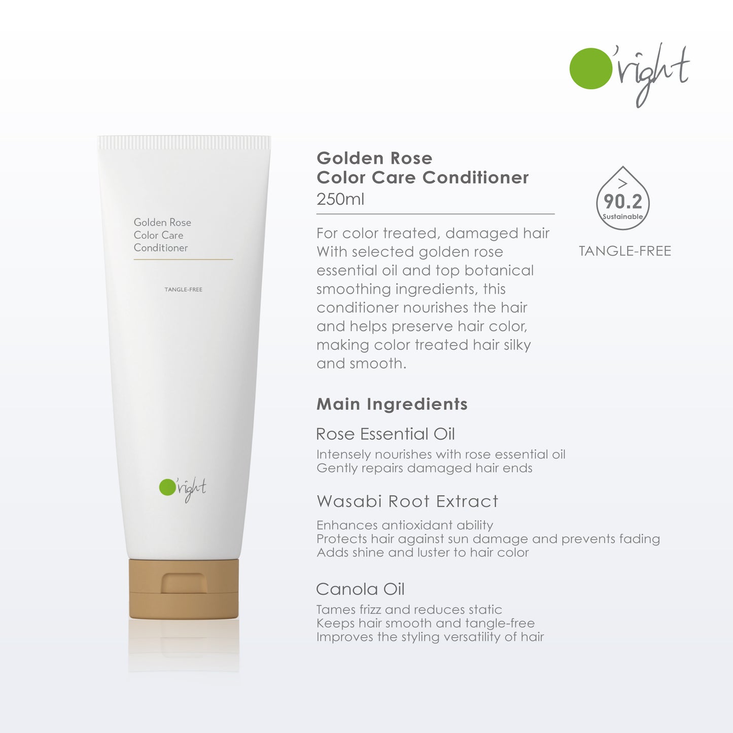 O'RIGHT GOLDEN ROSE COLOR CARE CONDITIONER 250ML