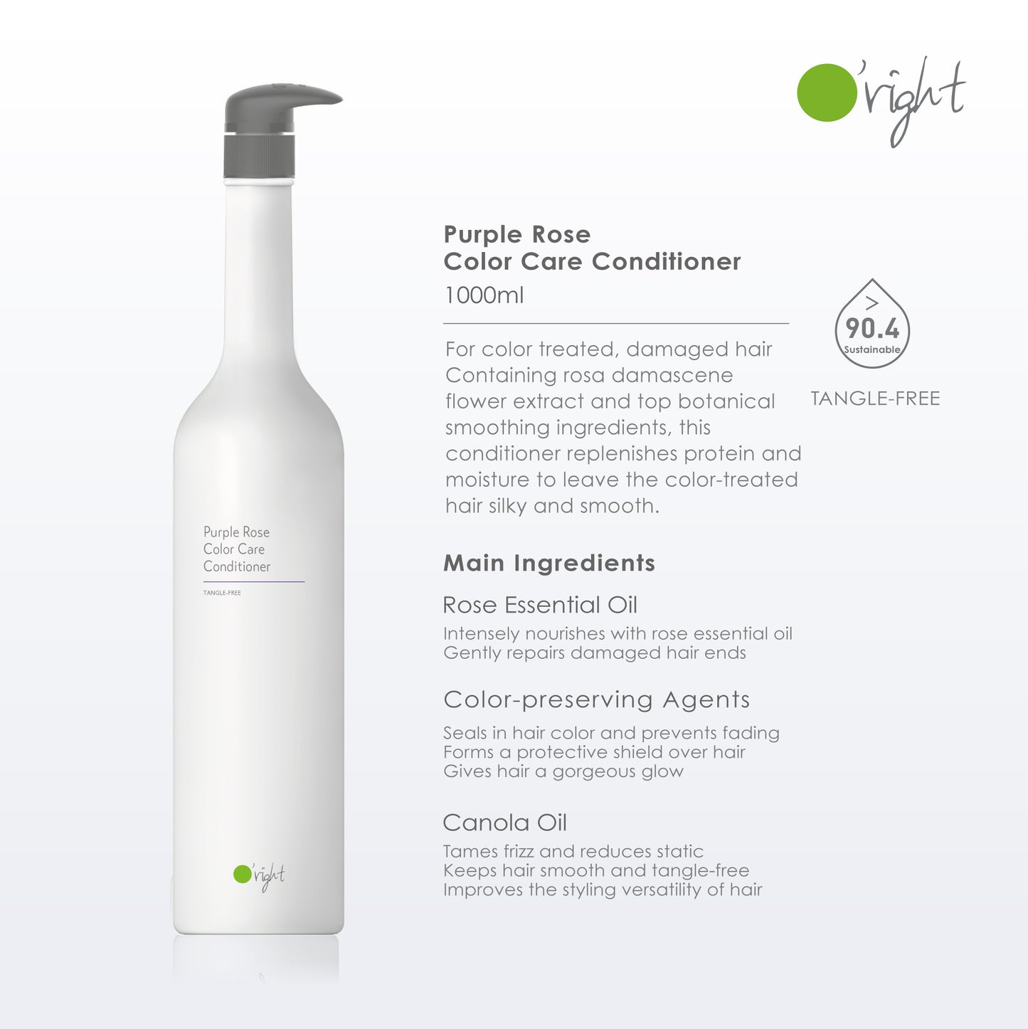 O'right Purple Rose Color Care Conditioner 1000ml