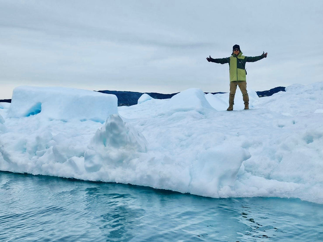 #MeltingGreenland on Top of 📍Eqi Glacier, One of the Most Active Glaciers in Greenland